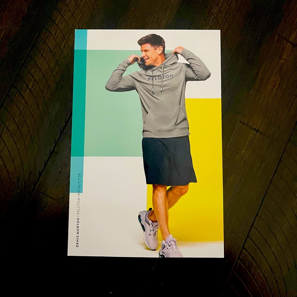 Peloton instructor card Denis Morton new RARE